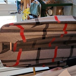 Classic mid length sweater coat.